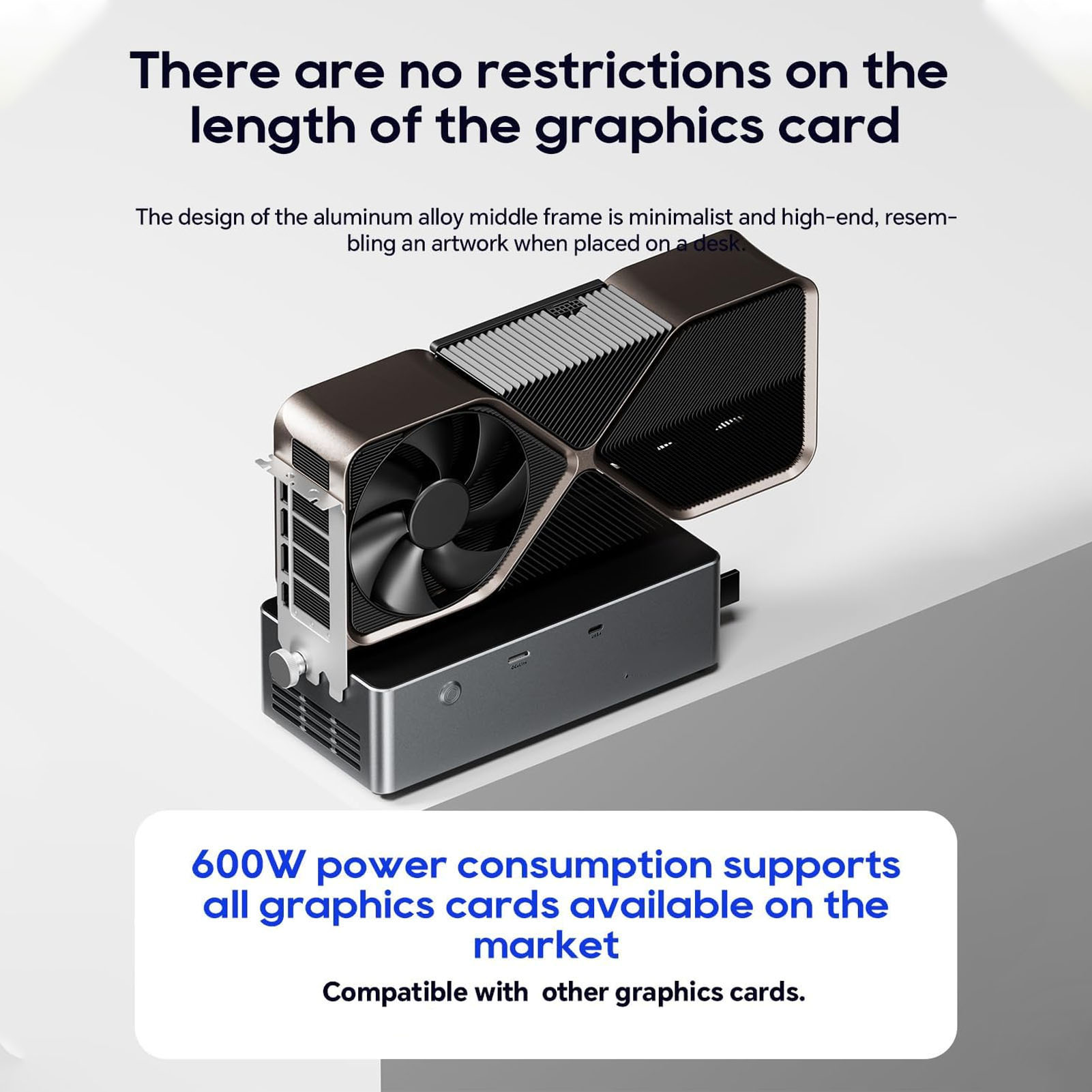 Dock GPU Eksternal 800W PSU PC - Oculink Egpu Dock Graphics Card ulasan dan harga